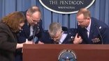 Air Force major general faints during news briefing on F-35