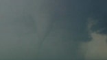 Funnel cloud forming in Oklahoma