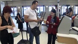 Self-baggage tagging to speed up flight process