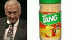 Apollo  astronaut blasts orange space beverage