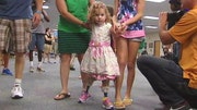 Emotional moment for Florida family after two-year-old uses prosthetic legs for first time