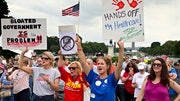 Thousands attend rally to protest abuse at the IRS