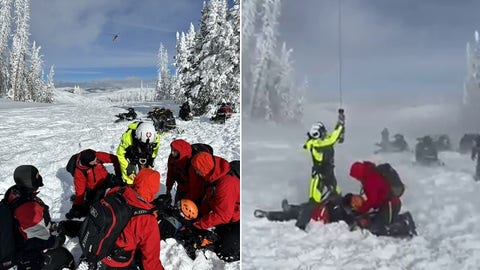 Injured snowmobiler in Utah hoisted to safety after accident on remote peak