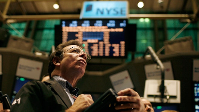 NYSE Trader Looking Up