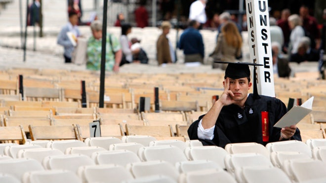 College Graduate Sitting Alone