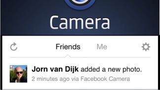 Facebook began rolling out Facebook Camera, a standalone photos app where you can shoot, filter, and share single or sets of photos and scroll through a feed of photos uploaded to Facebook by your friends.