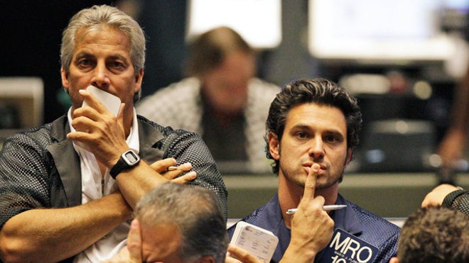 Stunned traders in Chicago