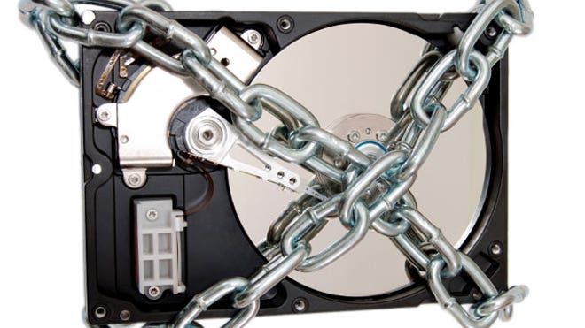 Hard-Drive-Locked-Chains-Security
