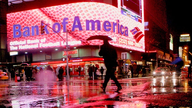 Bank of America Reaches $772M Credit-Card Settlement Bank-of-American-New-York-City-Branch-Raining