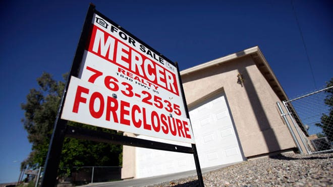 Foreclosure Sign Outside Home 02