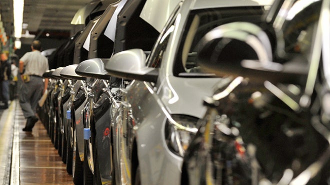 General Motors Assembly Line Cars