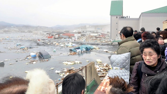 Kesennuma-city-flooded-streets