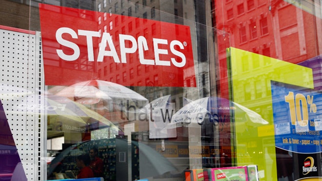 Staples Office Supply Retail Store Window