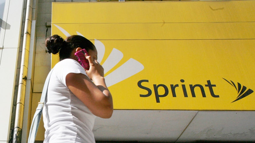 Sprint Wireless Woman Phone Retail Store