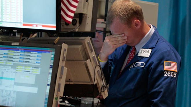 NYSE Trader 083 Wipes Eyes