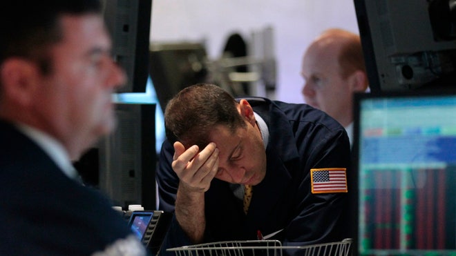 NYSE Trader Deep in Thought (Unhappy)