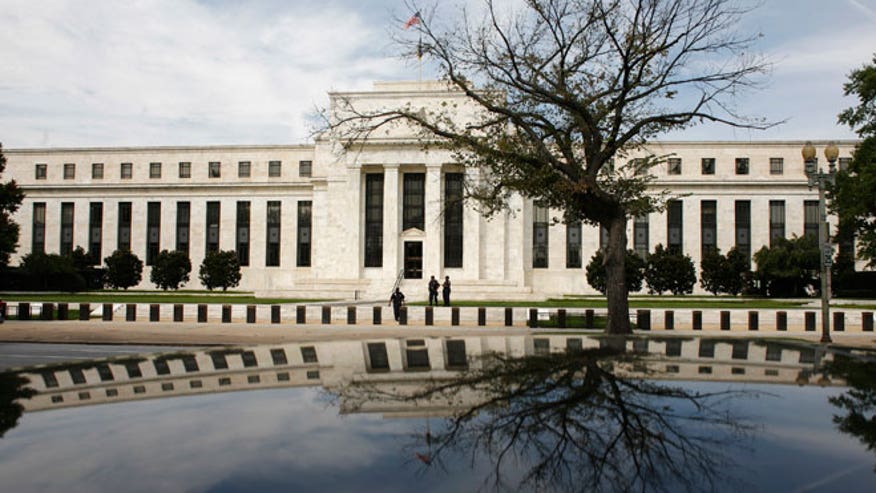 Federal Reserve Building With Pond