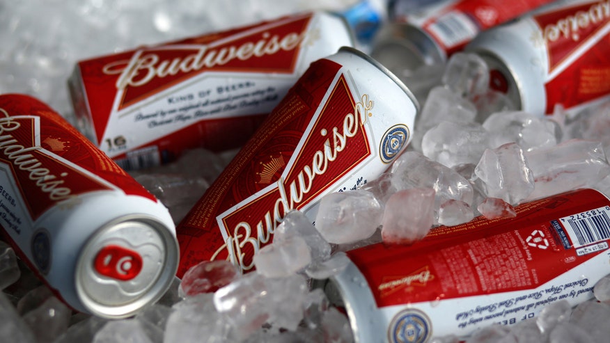 Budweiser cans, beer, Anheuser-Busch InBev, AB InBev