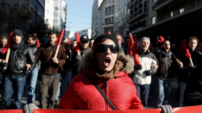 Greek Protest 1-17-2012