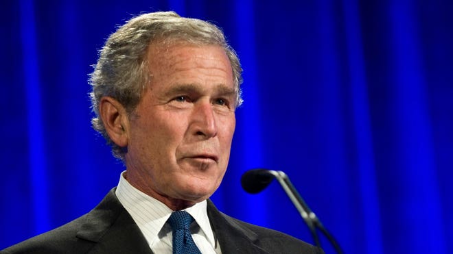 president george w. bush smile