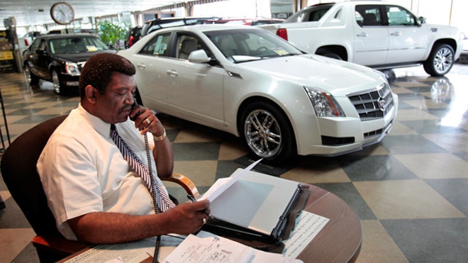 Auto Loan Paperwork at Dealership