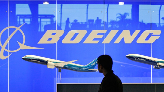 Boeing Logo and 787 Plane