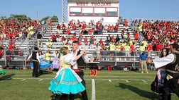 >Many of the West's 2,800 residents were expected to cheer on their Trojans.