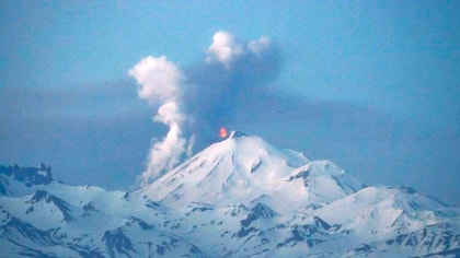 The Alaska Volcano Observatory said Thursday a continuous cloud of ash, steam and gas from Pavlof Volcano has been seen , feet above sea level.