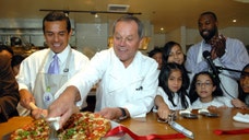 Did the celebrity chef knock off the billionaire's eatery concept?