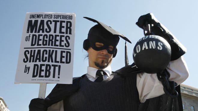 College Debt Protester