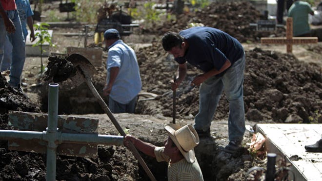 Honduras prison fire graves