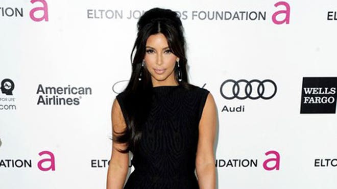 Kim Kardashian in gown
