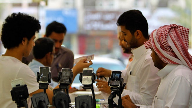 Blackberry in Store in Middle East