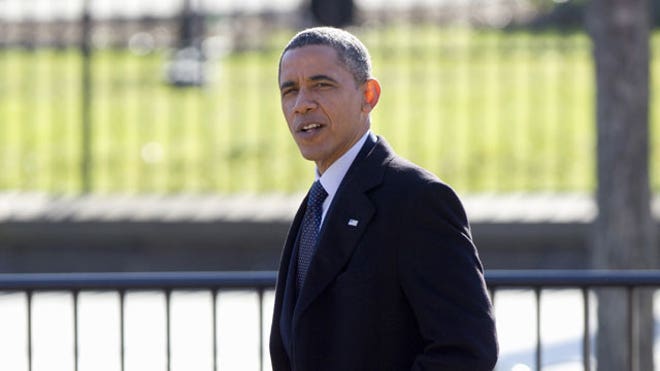 Obama Walking Outside
