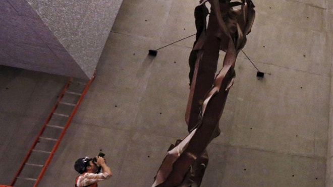 POLL: Is that a face in the twisted steel from the World Trade Center?