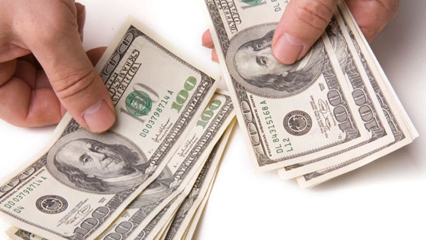 Counting Hundred Dollar Bills Cash