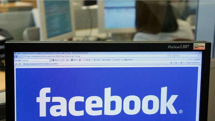 Facebook Logo on Computer Screen