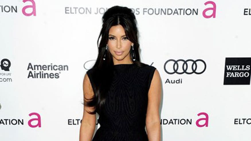 Kim Kardashian in gown
