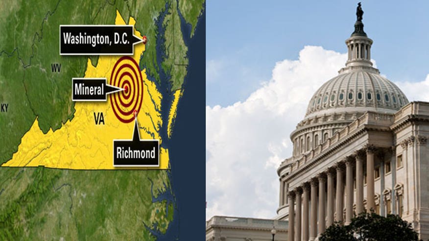 Virginia Quake Graphic Capitol Building
