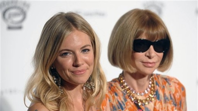 Sienna Miller and Anna Wintour