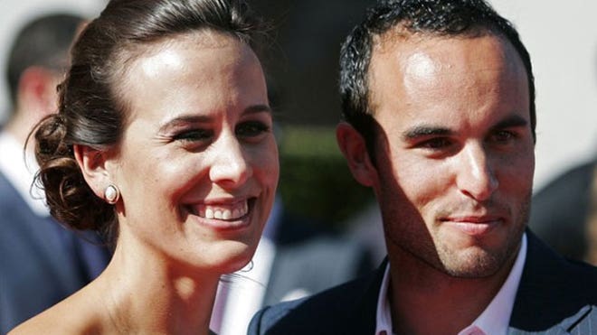 Landon Donovan and wife 640