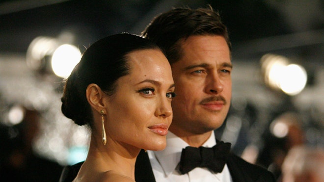 Angelina and Brad Serious