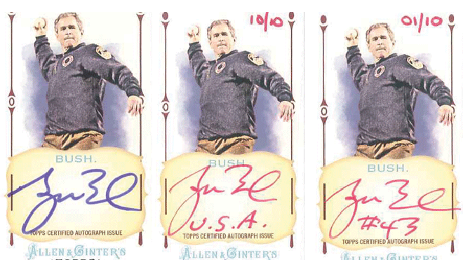 topps cards bush 640