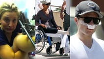 Whether it's a broken arm, leg or just a toe, these A-listers have established they are far from invincible.

