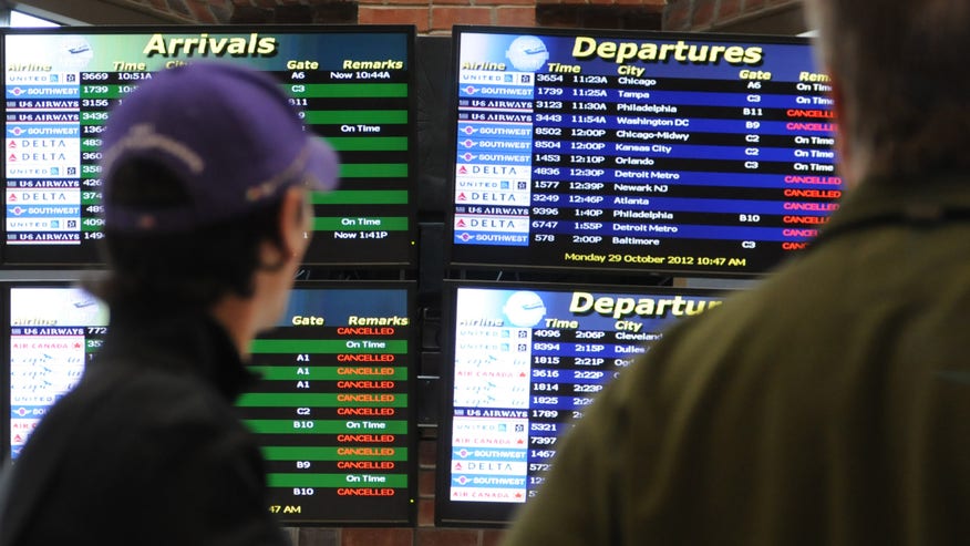 Hurricane Sandy Albany Airport Delays