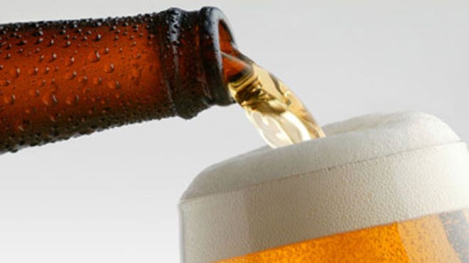 Beer being poured