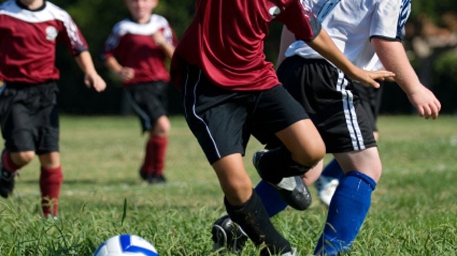 kids playing soccer