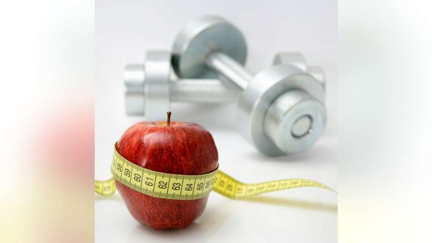 apple and weights