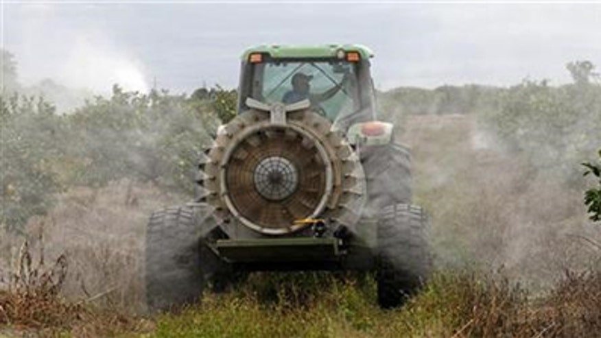 pesticides tractor
