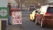 A man begging along the side of a road in Beaverton isn't asking for spare change. Earl Martinez is holding a sign that reads, Need Kidney Donor.